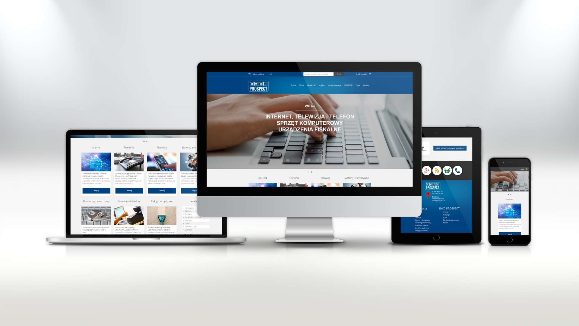 Strona internetowa dla Prospect