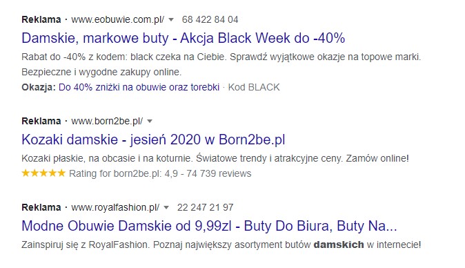 Reklama tekstowa ADS